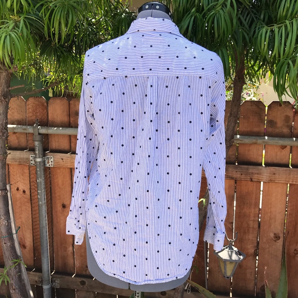 Rails Taylor Flocked Polkadot Button-Down Shirt - image 5